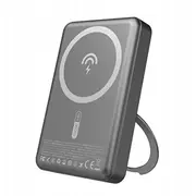 Powerbank Dudao K28 10000Mah Pd 22.5W z Magsafe metalowa obudowa i pierscieniem-podstawka - szary 6977196680146  Joinedit73913756 mobilā uzlādes iekārta