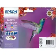 Set Epson T0807 C/M/Y/K/Lc/Lm Multipack Claria  Stylus Photo R265/285/360... C13T08074011 kārtridžs