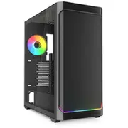 Sharkoon Gehause Ak4W Rgb  Atx 1Xglas schwa 4044951041664 Datora korpuss