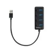 Startech 4-Port Usb 3.0 Hub With On/Off Individual Switches  Hb30A4Aib Kvm komutators