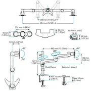 Startech Uchwyt biurkowy Armdual 