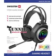 Swissten Gunner Rgb Spēļu Austiņas  8595217488601 59107200 austiņas