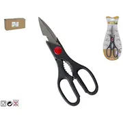 Virtuves šķēres melnā krāsā  1 8 21 cm Kitchengo 8430540239998