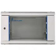 Wall cabinet rack 4U 600X600 gray glass door  Ex.8543