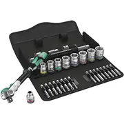 Wera Zyklop Speed ratchet set 8100 Sb 6  3/8 29 pieces tool with swiveling head 05004046001 1438476