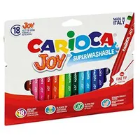 Flomāsteri 18 krāsas Carioca Joy,  kartona Slim iepakojums