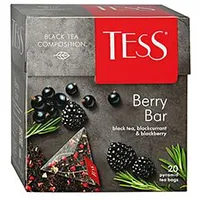 Tess Berry Bar melnā tēja piramīdās 20X1.8G.