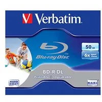 Bd-R Dl 50Gb/6X Blu-Raydisc Jewel printable Verbatim