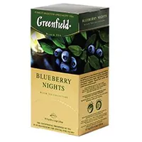 Greenfield Blueberry Nights melnā tēja 25 x 1.5G.