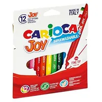 Flomāsteri 12 krāsas Carioca Joy,  kartona Slim iepakojums