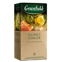 Greenfield Quince Ginger zaļā tēja 25X2G