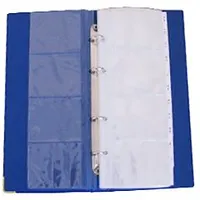 Vizītkaršu bloks Koh-I-Noor ar 4 riņķiem,  alfabētu, zils