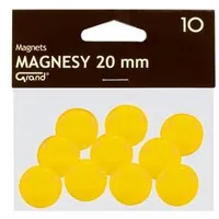 Magnēti 20 mm,  dzeltena krāsa Pl