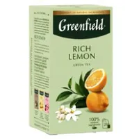 Greenfield Rich Lemon zaļā tēja 20X1, 7G.