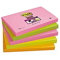 Līmlapiņas 76X127Mm/90L. asorti 5Gab Super Sticky Post-It 3M